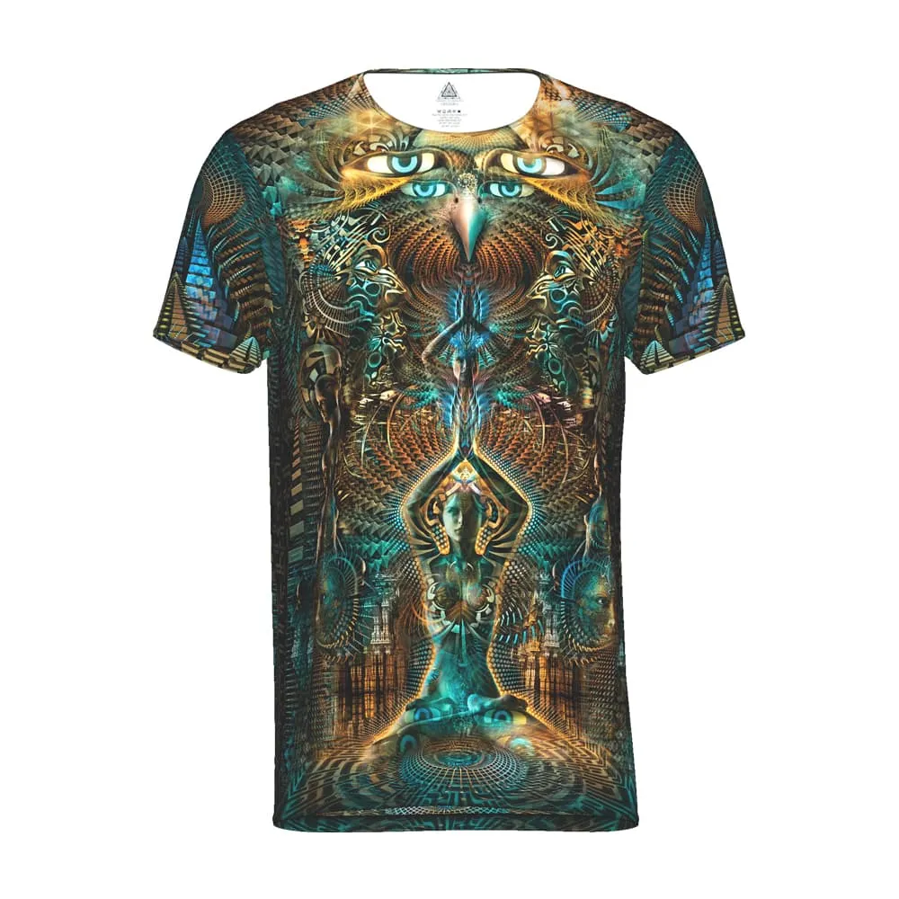 Mens Rave Shirt | Psy Clothing | Sacred Geomery Shirt | Fractal Shirt | Petra (TS)