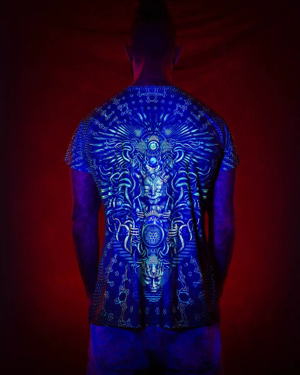 Mens Rave Shirt | Psy Clothing | Sacred Geomery Shirt | Fractal Shirt | Set & Setting (TS)