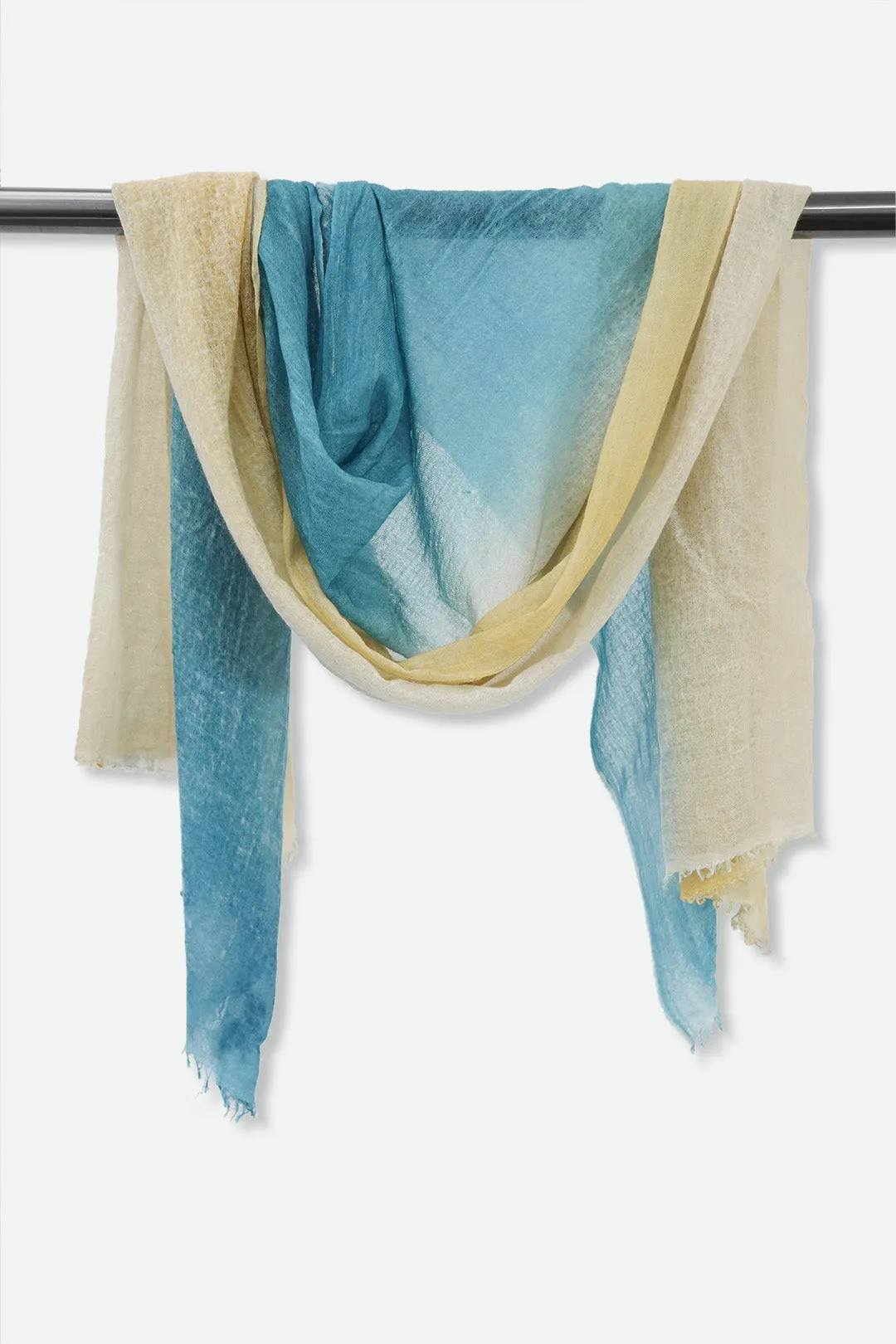 MYKONOS DEGREDE SCARF IN HAND DYED CASHMERE