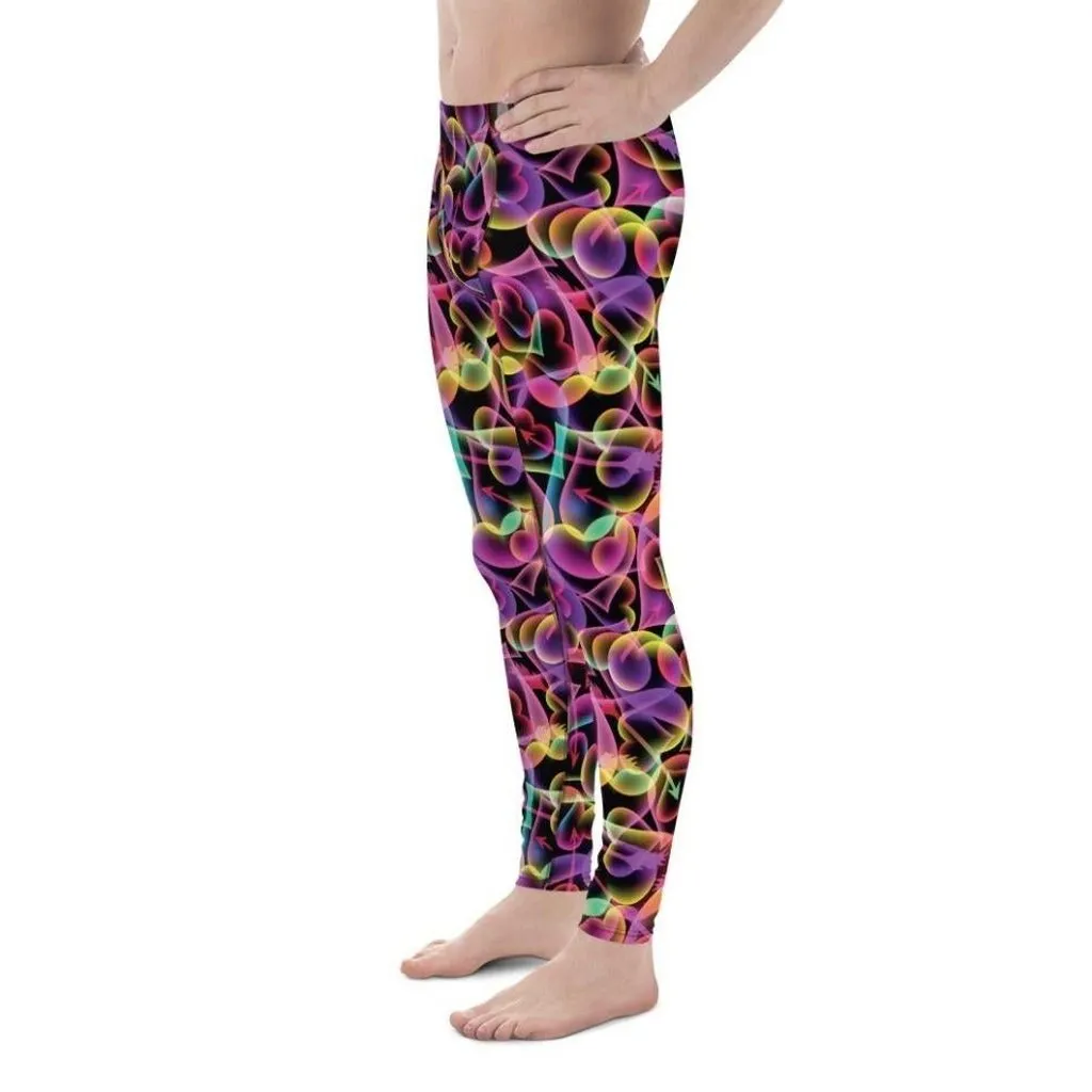 Neon Heart Men's Leggings