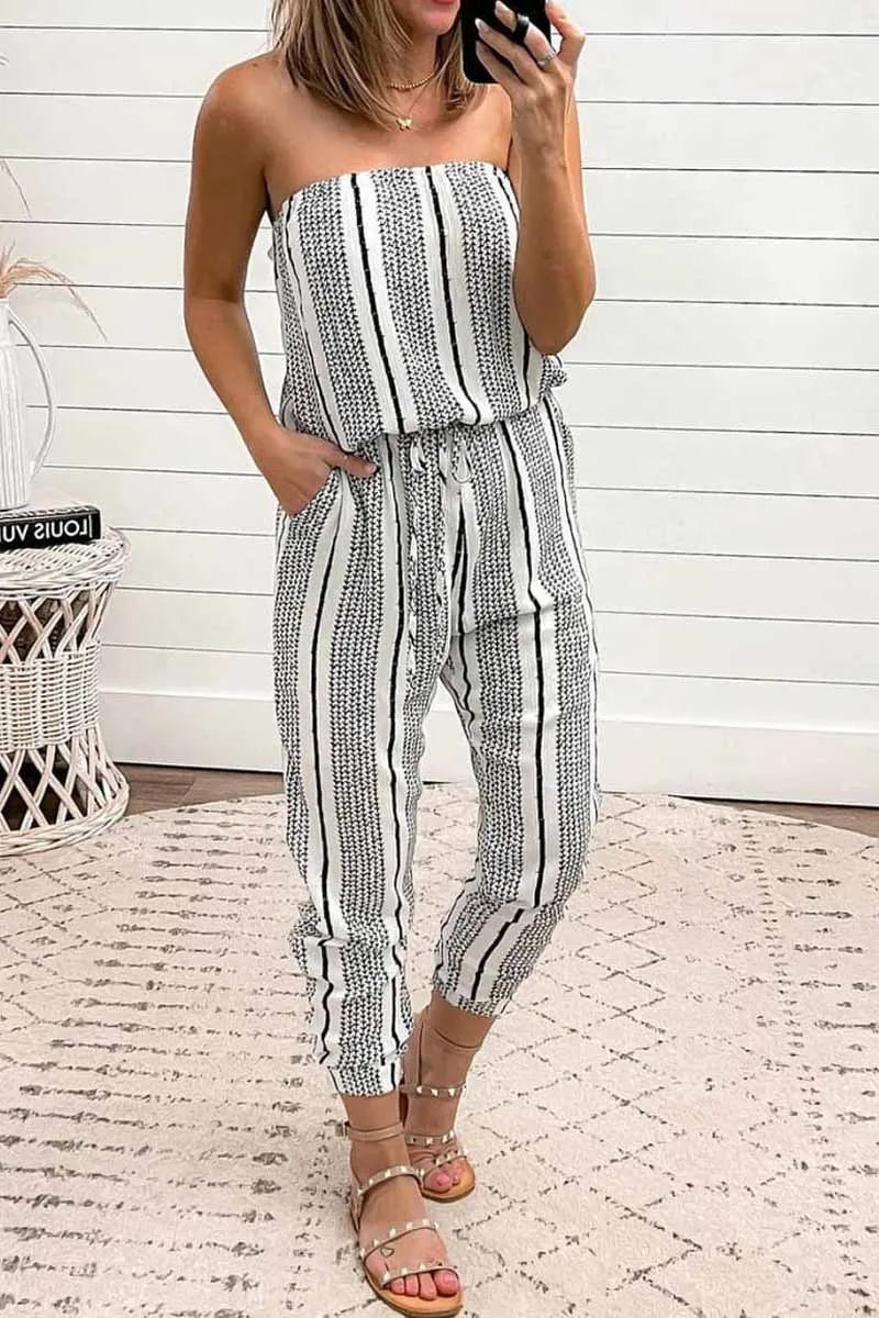 Neverending Summer Graceful Smocked Strapless Romper