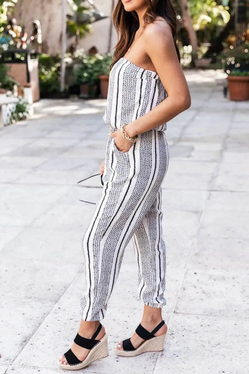 Neverending Summer Graceful Smocked Strapless Romper