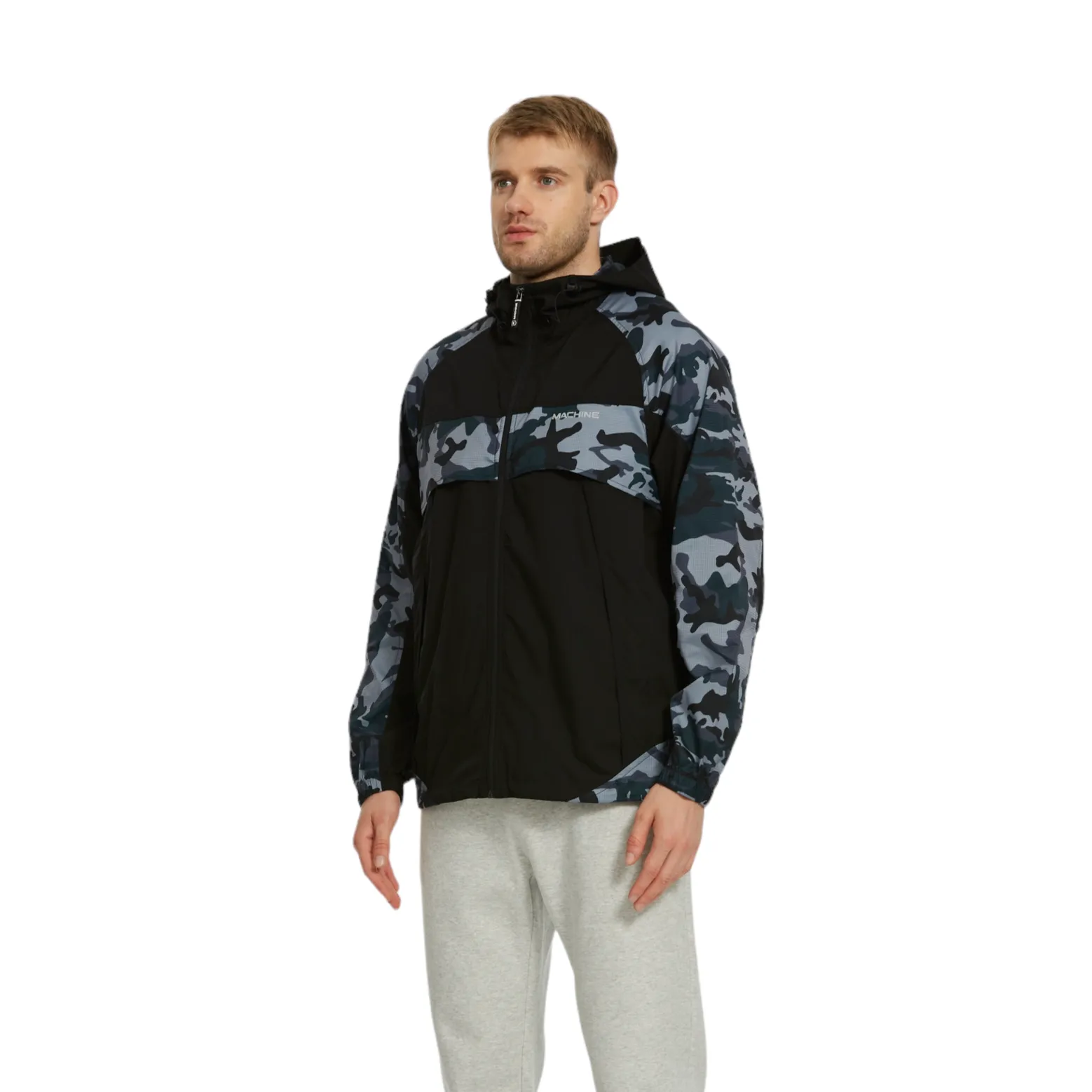 Northern Vintage Shell Jackets - loose fit -Black/Camo