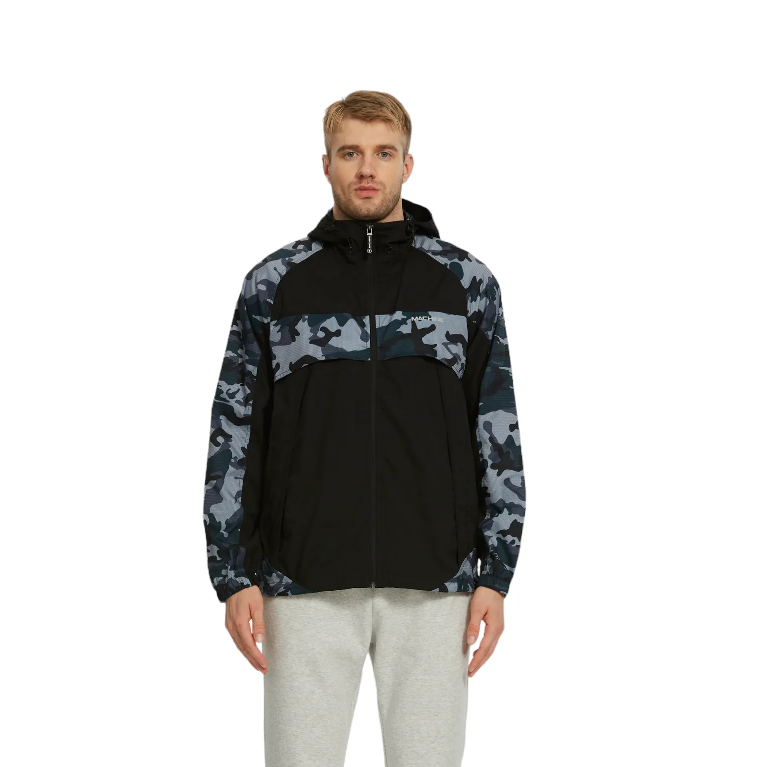 Northern Vintage Shell Jackets - loose fit -Black/Camo