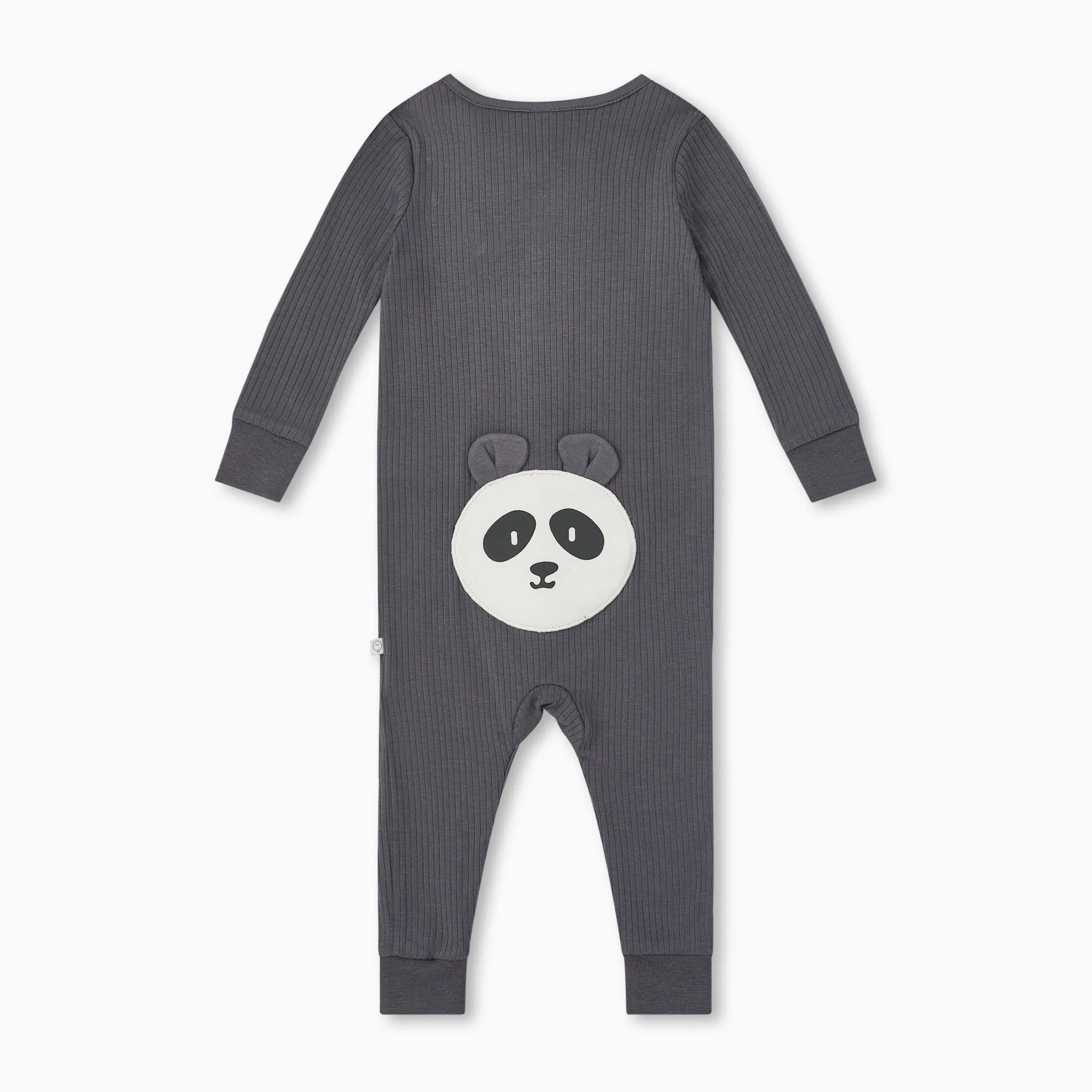 Panda Ribbed Clever Zip Snug Fit Pajamas