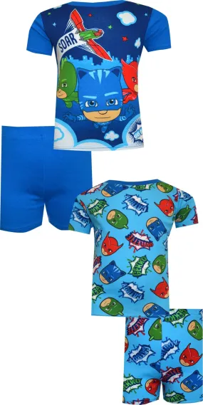 PJ Masks Soar Big Kid 4 Piece Cotton Pajama Set