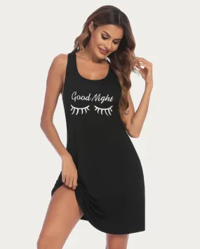 Print Chemise Racerback Night Dress