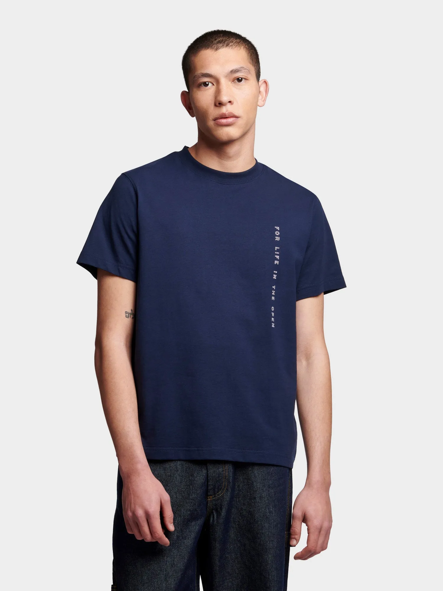 Relaxed Fit For Life In The Open T-Shirt in Navy Blue