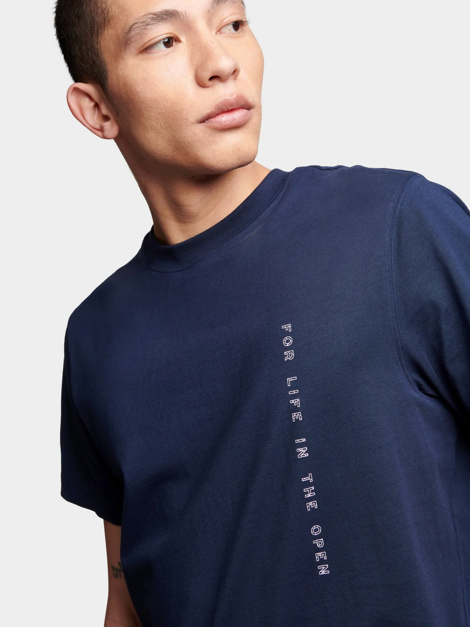 Relaxed Fit For Life In The Open T-Shirt in Navy Blue