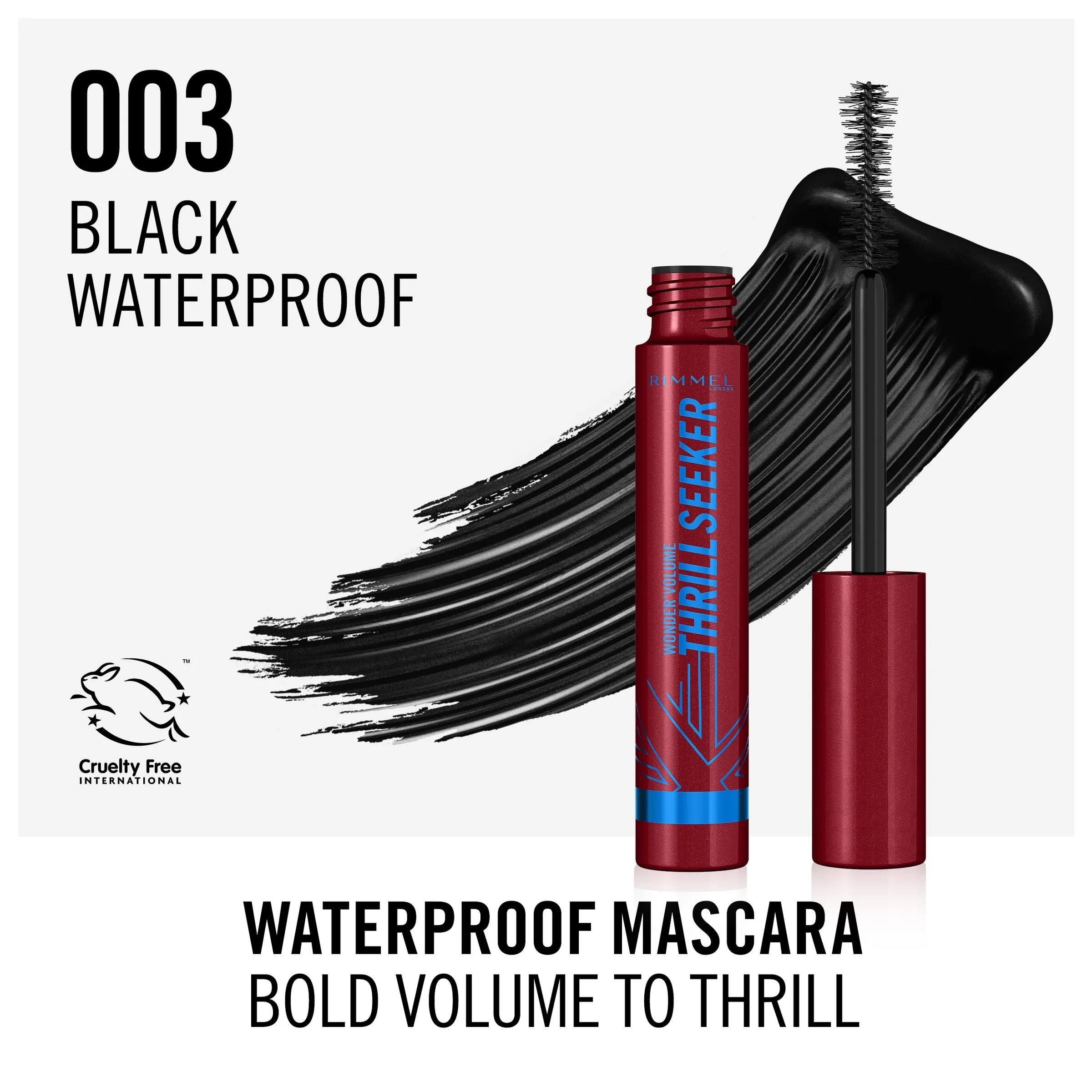 Rimmel London Wonder Volume Thrill Seeker Mascara  Waterproof Black