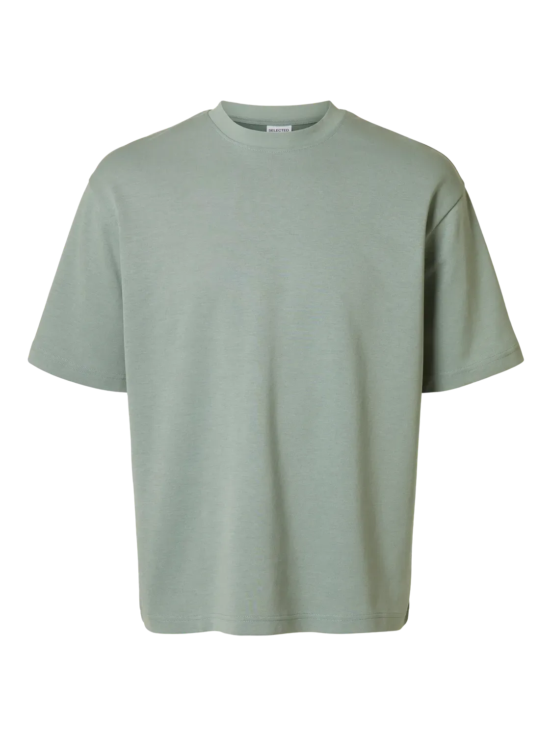 Selectedhomme slhlooseoscar tee iceberg green