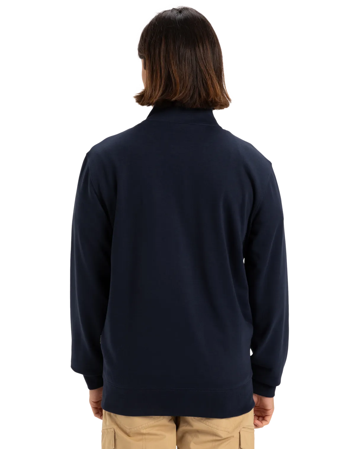 Simple Surf Full Zip Sweatshirt in Dark Navy