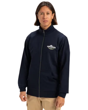 Simple Surf Full Zip Sweatshirt in Dark Navy