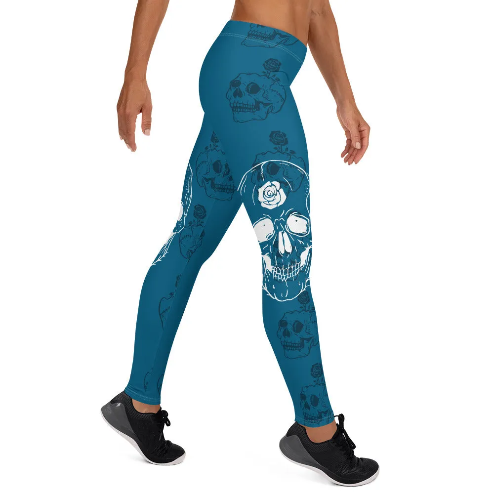 Skull Rose Hidden Leggings