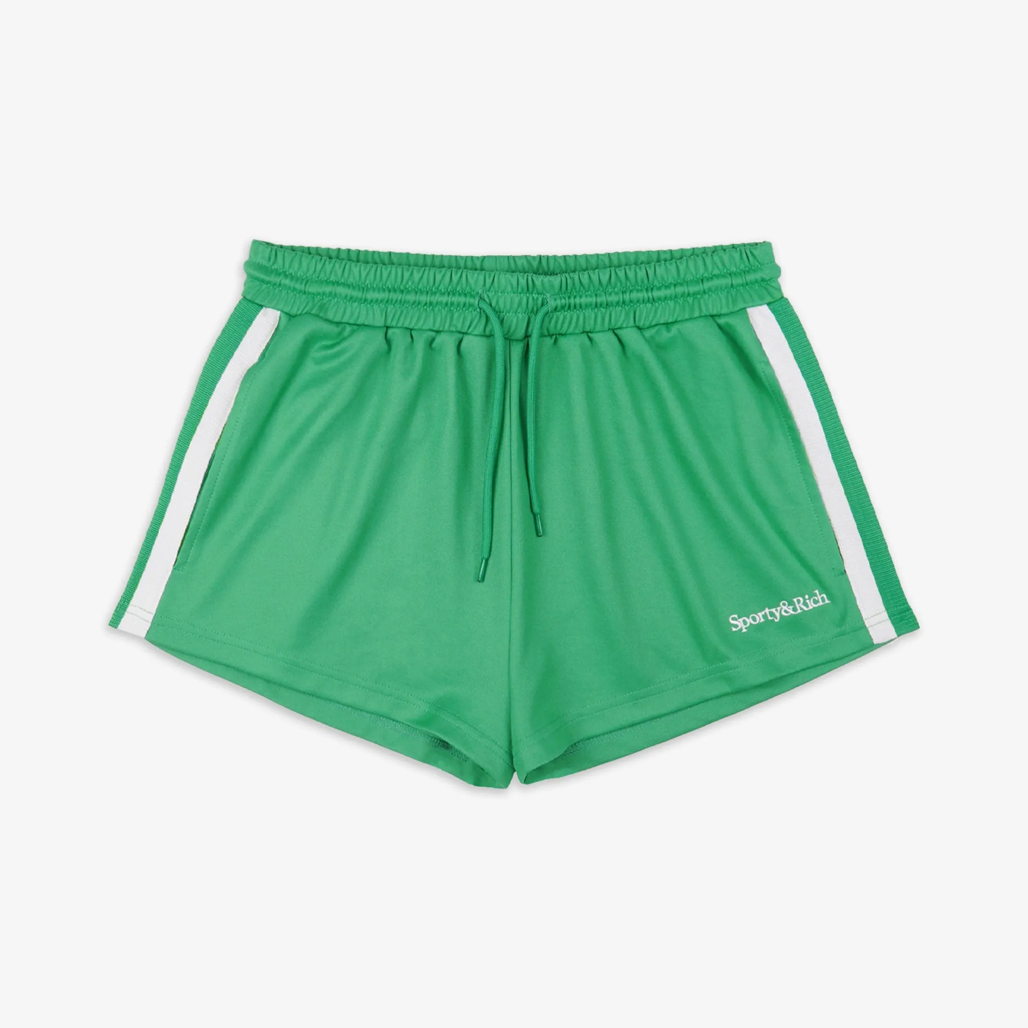 SPORTY & RICH | WMN'S SRHWC DISCO SHORT { VERDE/WHITE