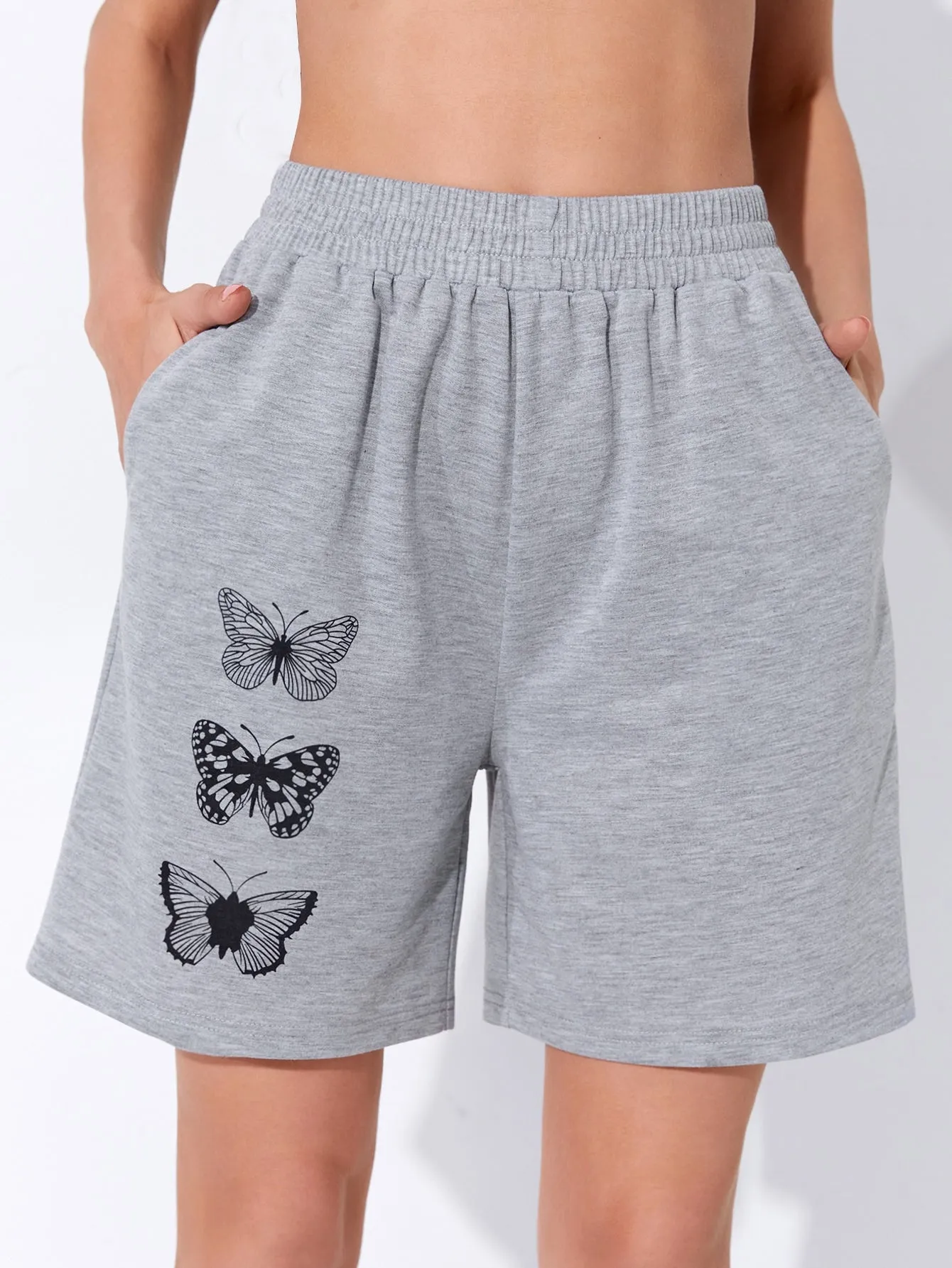 Sporty Animal High Waist Women Shorts