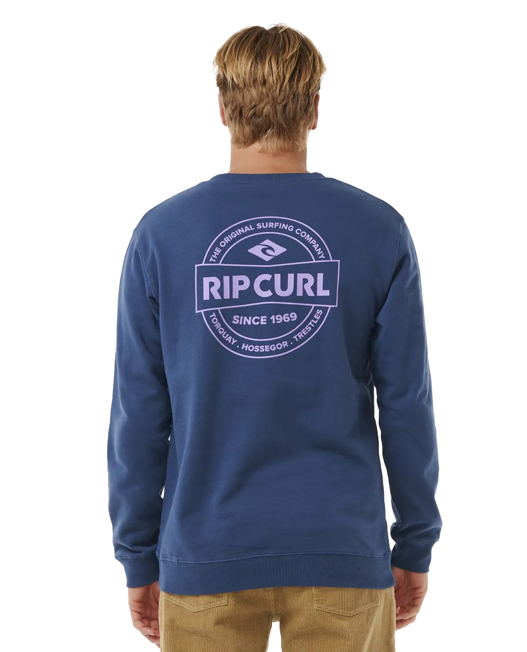 Stapler Sweatshirt in Washed Navy