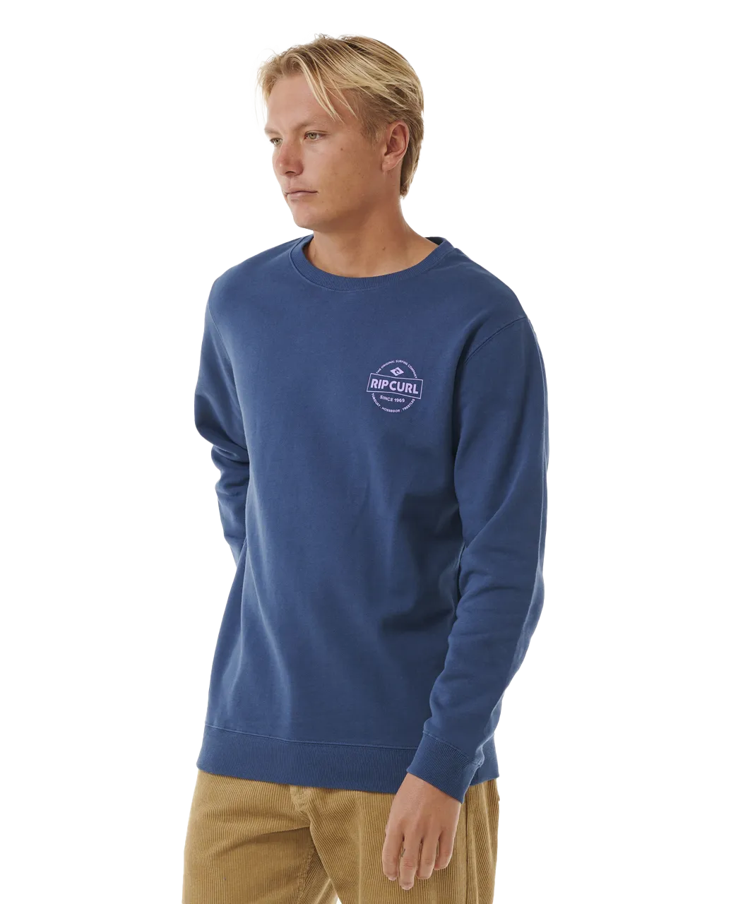 Stapler Sweatshirt in Washed Navy