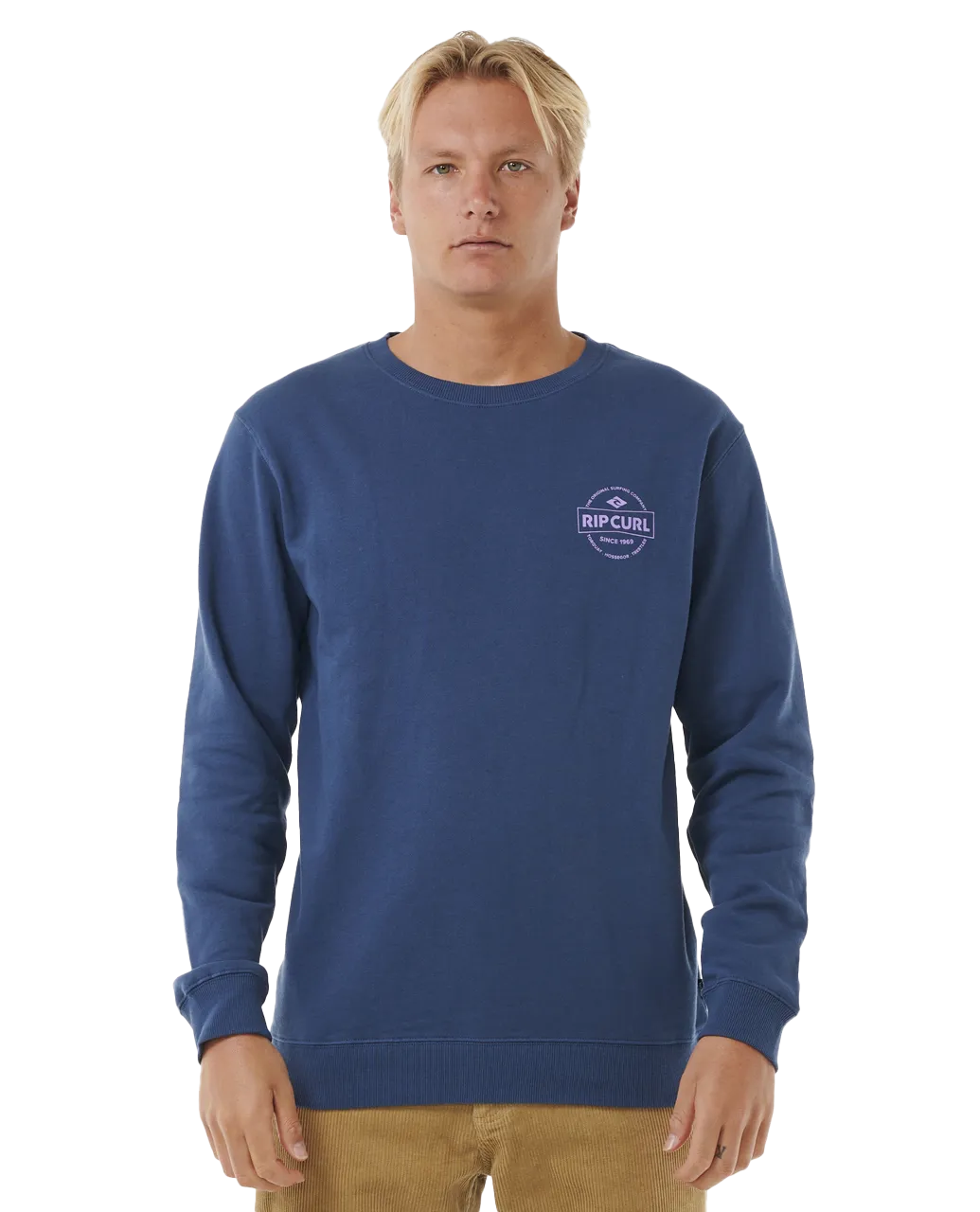 Stapler Sweatshirt in Washed Navy