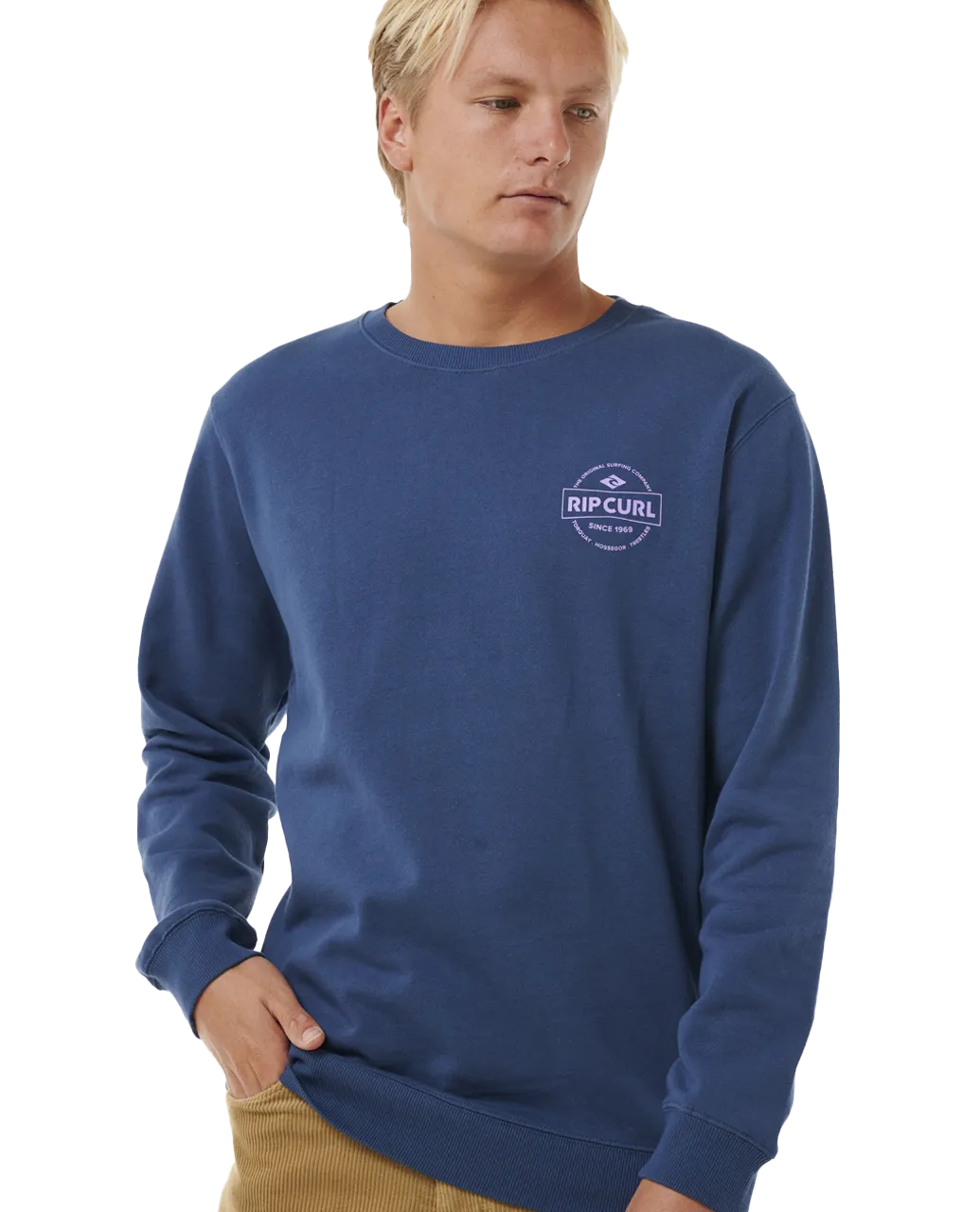 Stapler Sweatshirt in Washed Navy