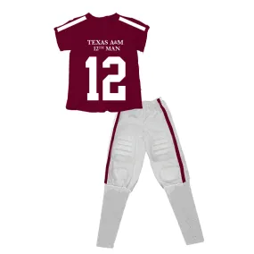 Texas A&M Kids SS Football Pajama