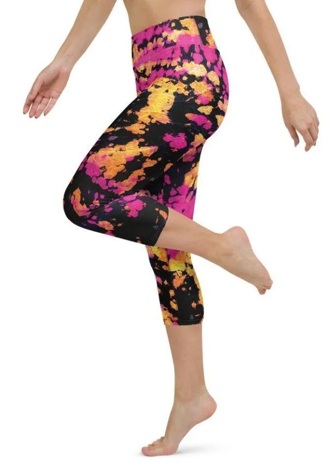 Tie Dye Multicolor Yoga Capris