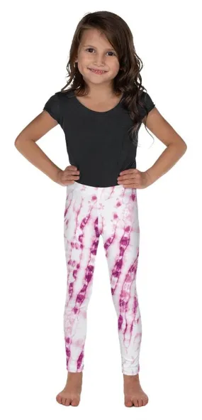 Tie Dye Pinkish Kid's Leggings