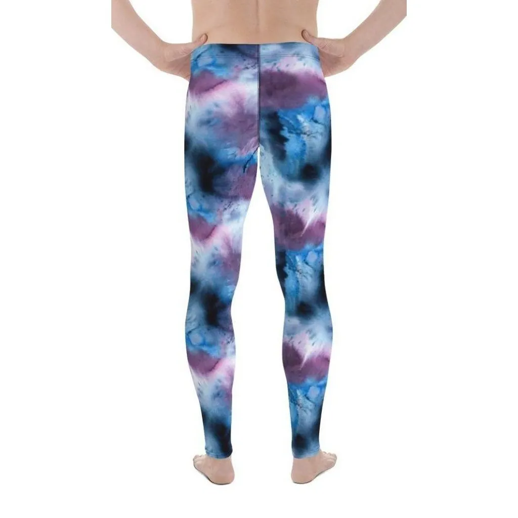 Watercolor Tie Dye Men's Leggings