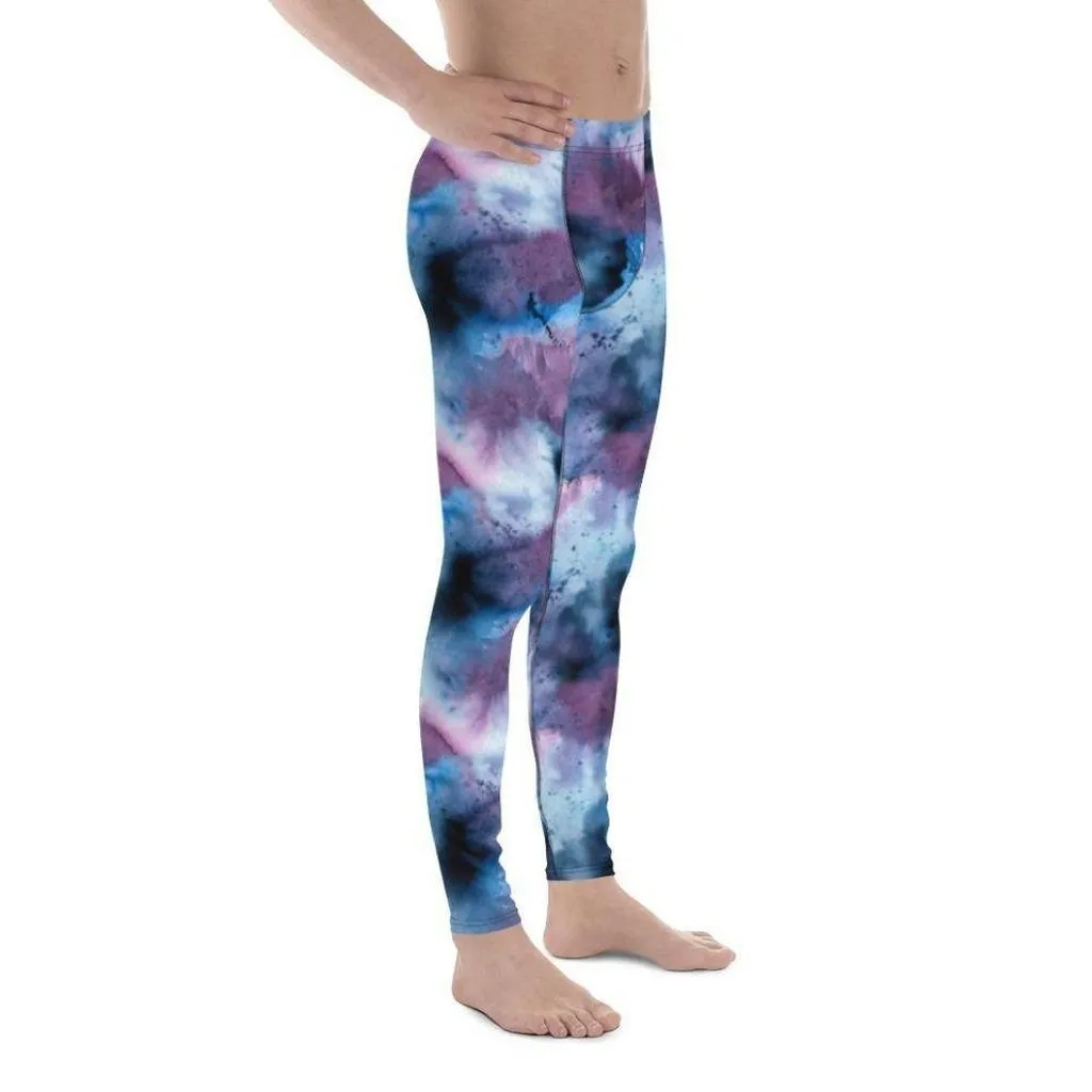 Watercolor Tie Dye Men's Leggings