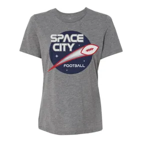 WOMEN'S - Space City Football | Heather Grey Boyfriend Tee